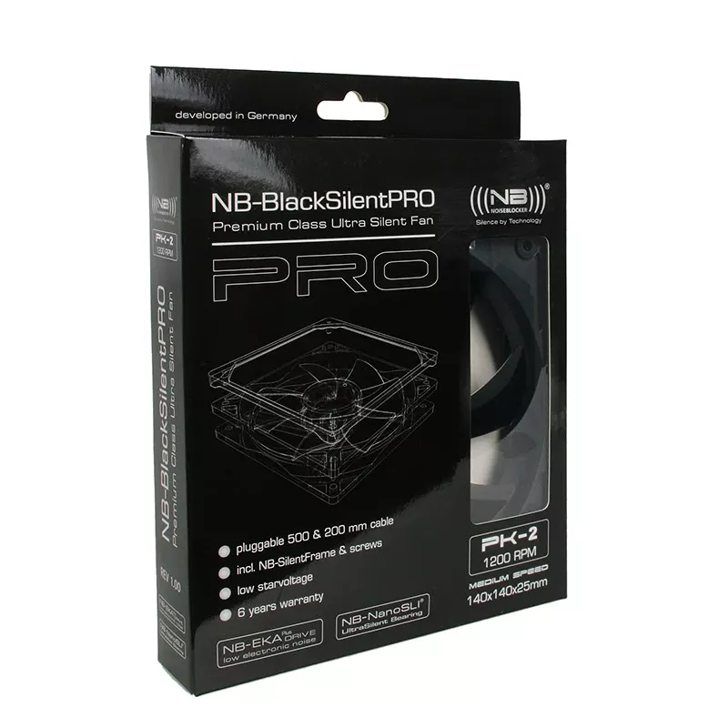 Tuuletin Noiseblocker BlackSilentPro PK2
