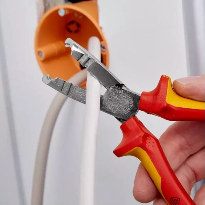 Knipex 13 46 165 kuorintapihdit punainen, keltainen