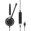 EPOS IMPACT SC 660 USB ML -headset, johdollinen pantaheadset, puhelin/musiikki, USB Type-A, musta, hopea