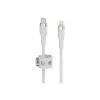 Belkin BOOST CHARGE - Lightning-kaapeli - 24-pin USB-C uros - Lightning uros - 2 m - valkoinen - Apple iPad/iPhone/iPod (Lightning)