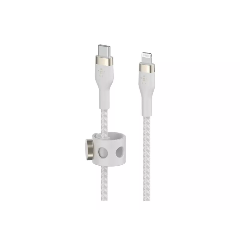Belkin BOOST CHARGE - Lightning-kaapeli - 24-pin USB-C uros - Lightning uros - 2 m - valkoinen - Apple iPad/iPhone/iPod (Lightning)