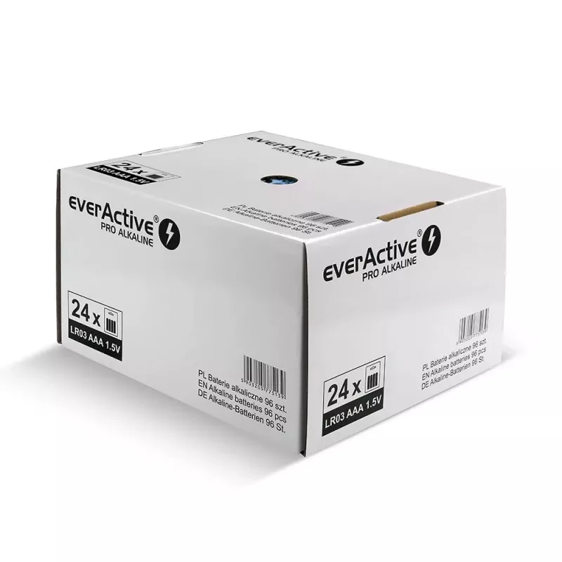 Alkaliparistot everActive AAA LR034BLPADIS – 96 kpl:n pakkaus