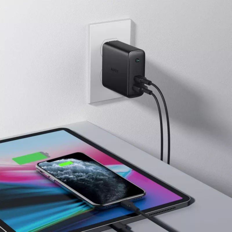 PA-D3 seinälaturi 2xUSB Power Delivery (1xUSB+1xUSB C) 5,4A 60W Dynamic Detect
