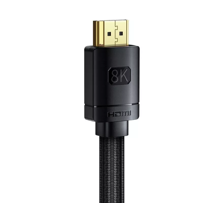 Baseus High Definition Series HDMI 2.1 -kaapeli, 8K 60Hz, 3D, HDR, 48Gbps, 2 m (musta)