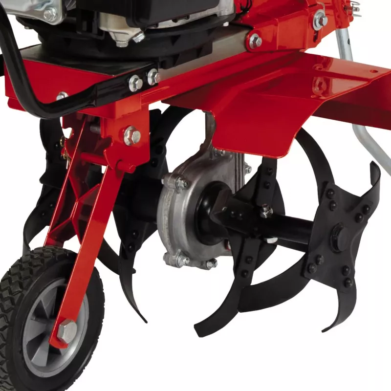 Einhell GC-MT 2236 bensiinikäyttöinen maanmuokkain, 2,2 kW, työleveys 36 cm, punainen/musta