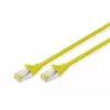 Patch-kaapeli Digitus CAT 6A S/FTP DK-1644-A-0025/Y 0,25 m keltainen