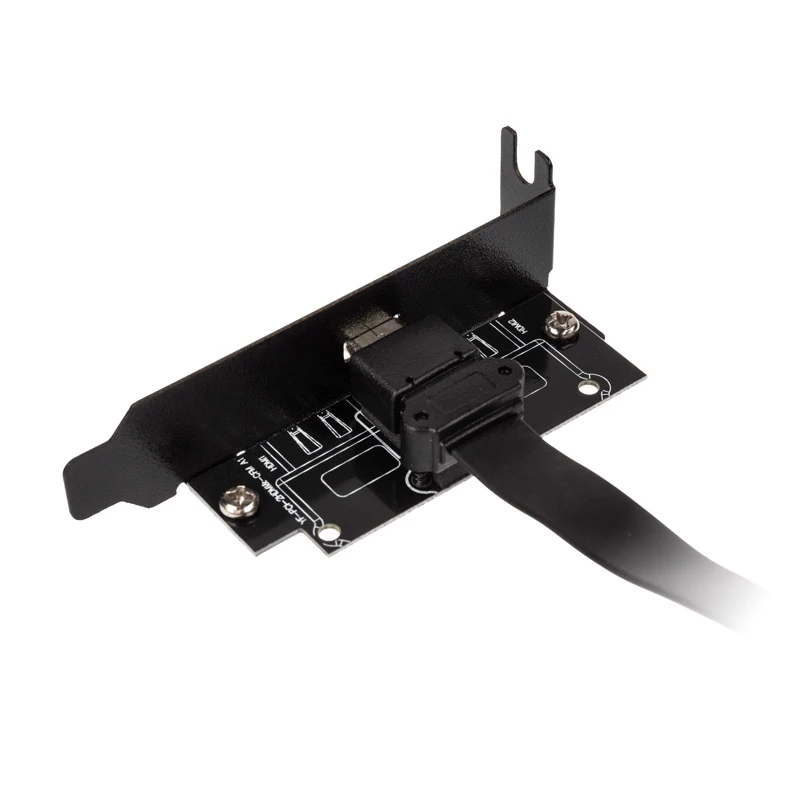 Akasa Low Profile PCI -kiinnikeadapteri USB 3.1 Type-C - musta - adapteri - digitaali/data