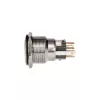 Painonappi DimasTech vandalismikytkin 22mm Silverline Dot RGB PD215, 22 mm