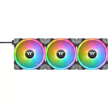 Thermaltake SWAFAN EX12 ARGB 120mm Reverse Blade 3 kpl:n pakkaus - musta