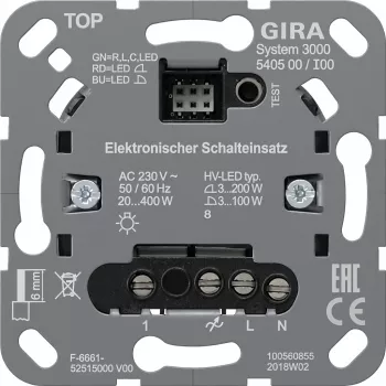 Gira S3000 kytkinmoduuli 540500 sähköisille kytkinjärjestelmille