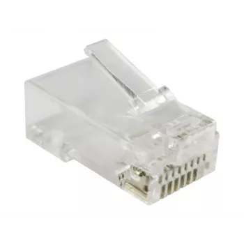 RJ-45-liitin Alantec WT118, RJ45-pistoke suora, Cat5e, U/UTP (UTP), läpinäkyvän valkoinen, 100 kpl:n pakkaus