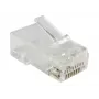 RJ-45-liitin Alantec WT118, RJ45-pistoke suora, Cat5e, U/UTP (UTP), läpinäkyvän valkoinen, 100 kpl:n pakkaus