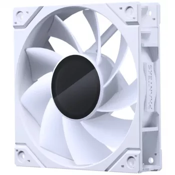 Phanteks M25 Gen2 PH-F120M25R_G2_DWT01 120 mm PWM D-RGB koteloinnin tuuletin käänteisillä lavoilla, valkoinen
