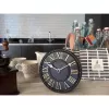 NeXtime kello 5187zw London pöytäkello, Ø16 cm, seinäkello, musta/valkoinen