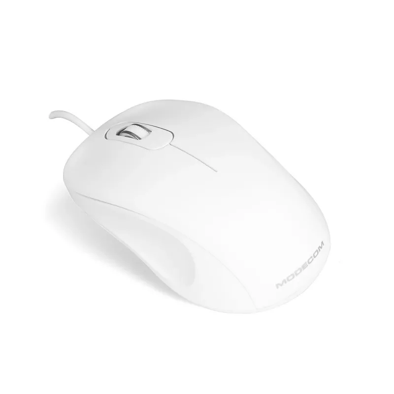 MODECOM M10 M-MC-0M10-200 hiiri (optinen, 1000 DPI, valkoinen) (M-MC-0M10-200)