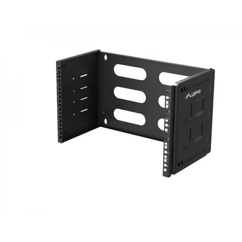 Seinäkiinnitteinen 19 tuuman kaappi LANBERG 6U, syvyys 497x400/240 mm, malli FB01-5406-10B