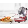 Beper P101CUD300 Party Line pizzauuni, 1200 W, 400°C, 31 cm tulenkestävä kivi, punainen