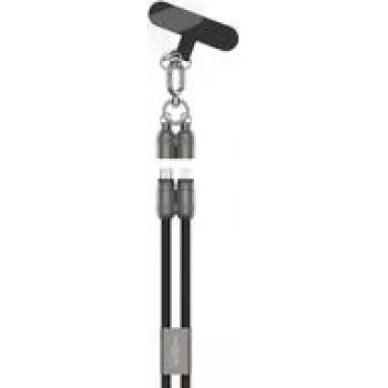 Ansmann kaularihmakaapeli USB Type-C - Lightning musta - kaapeli - digitaali/data (1700-0192)