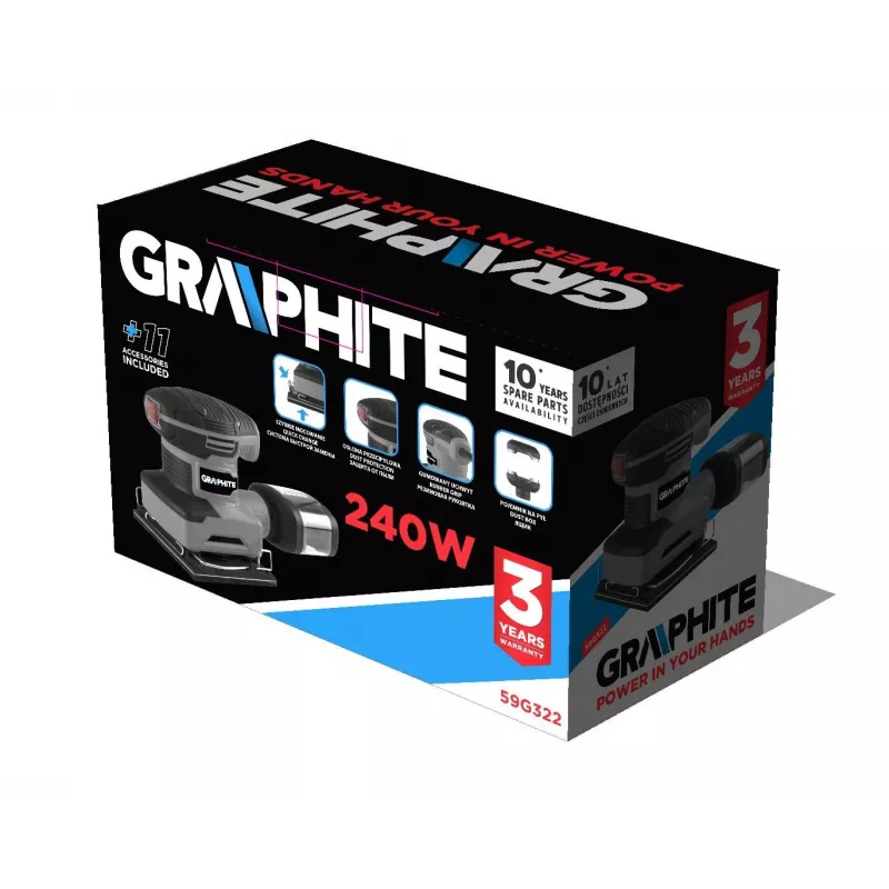 Graphite 59G322 lattiankiillotus-/hiontakone