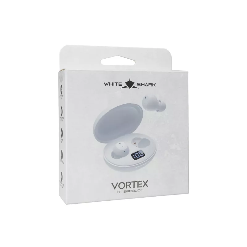 Langattomat nappikuulokkeet White Shark GEB-TWS-02 Vortex valkoinen