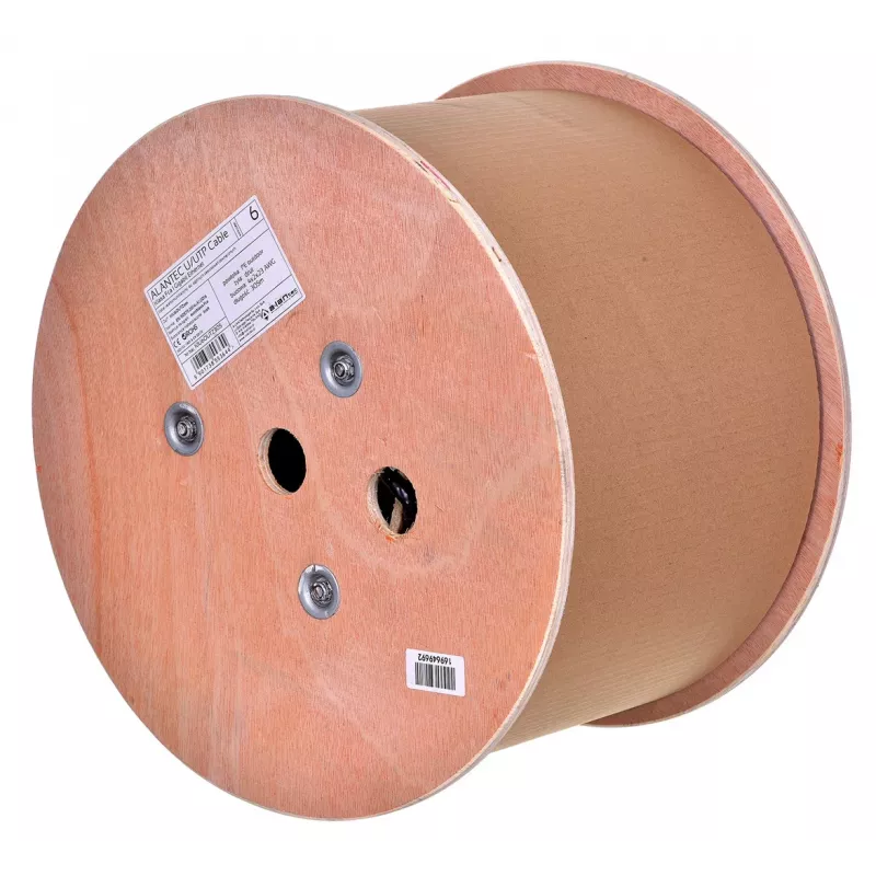 Alantec KIU6OUTZ305 verkkokaapeli 305 m Cat6 U/UTP (UTP) musta