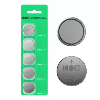 Nappilitiumparisto Green Cell CR2016 3V – 5 kpl:n pakkaus