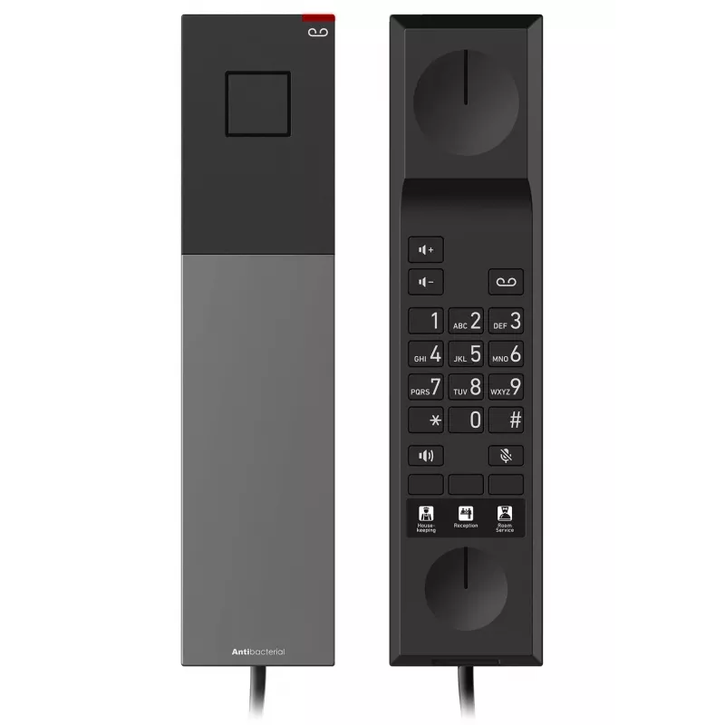 Snom HD300 - johdollinen puhelin - Gun Metal Black