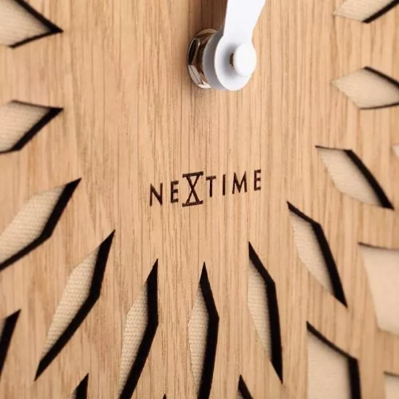 NeXtime kello 3149be Sun Large, Ø50 cm, seinäkello, beige