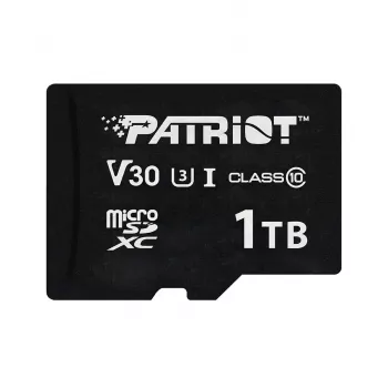 MicroSDXC-muistikortti PATRIOT VX Series 1 TB — UHS‑I, Class 10, U3, V30, 90 MB/s luku, 80 MB/s kirjoitus