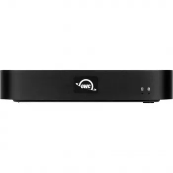 OWC miniStack STX Thunderbolt 4 -tallennuskotelo hubilla, 3,5 tuuman SATA + M.2 NVMe, musta