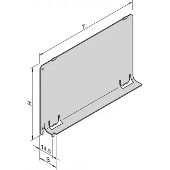 SCHROFF Ilmanohjauslevy - Paikkapeite 3HE 12TE 220T (34562844)