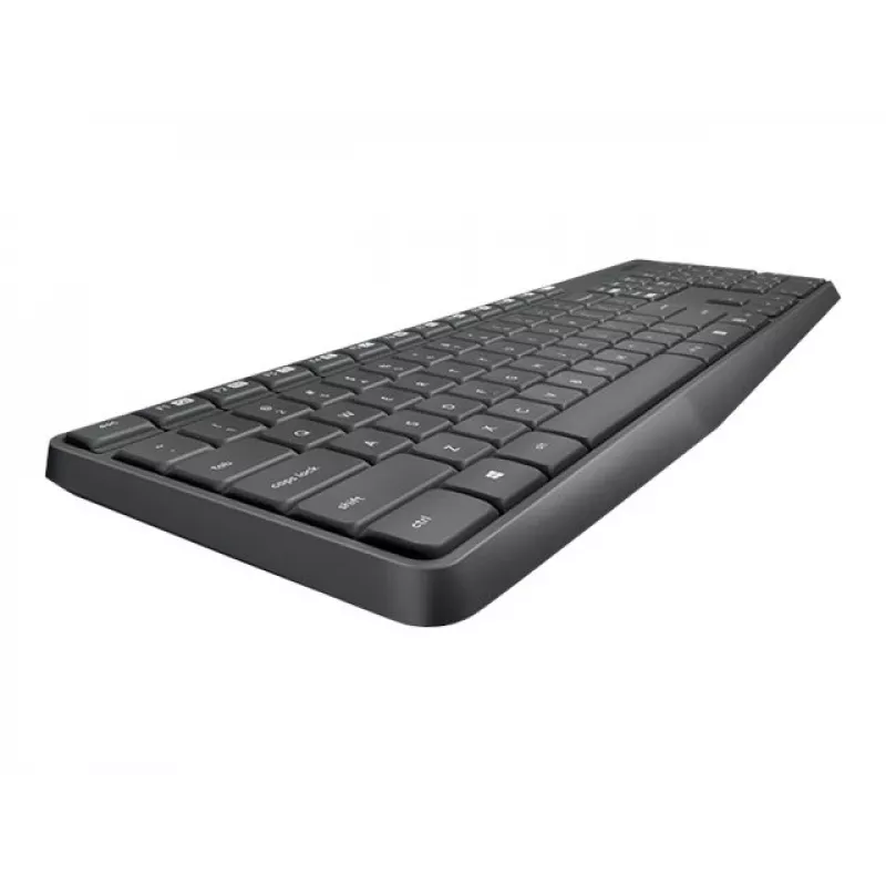 Logitech MK235 kestävä langaton näppäimistö- ja hiirisarja harmaana