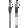 Goobay CAT 8.1 -patchkaapeli, S/FTP (PiMF), harmaa, 0,5 m - LSZH halogeeniton, kupari AWG 24 (55135)