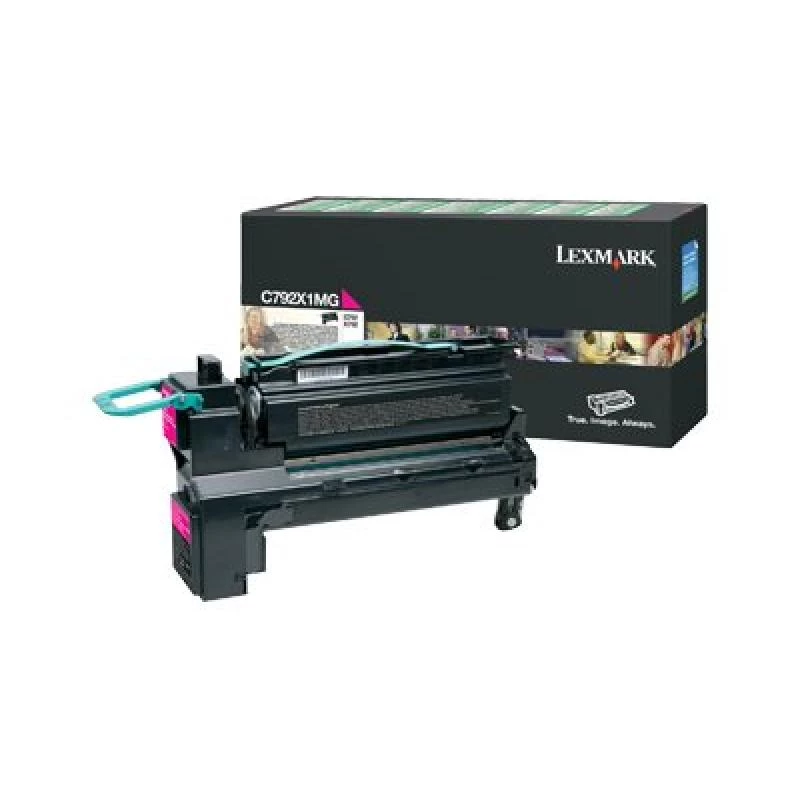 Lexmark C792X1MG väriainekasetti erittäin suurella riittoisuudella, 20 000 sivua, magenta
