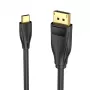 Vention USB-C–DisplayPort 8K -kaapeli 2 m, USB Type-C – DP, musta