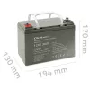 Sinettu AGM-UPS-akku QOLTEC 53084 12V 36Ah LongLife