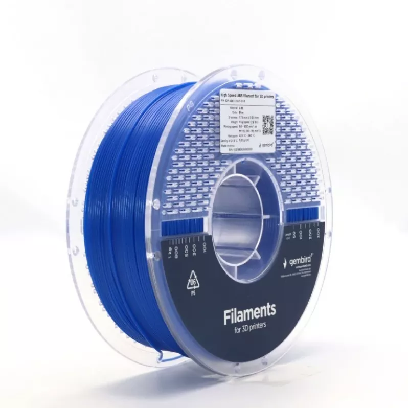 GEMBIRD ABS 1,75 mm 1 kg -filamentti — sininen 3D-tulostukseen