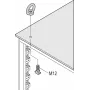 Schroff nostosilmukkasarja M12 (4 kpl/sarja) (23130072)