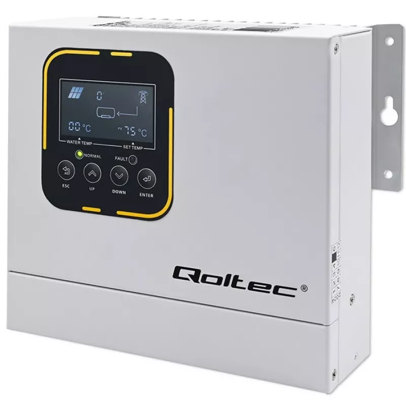 Vaihtosuuntaaja QOLTEC ECO Solar Boost 4kW MPPT LCD, 4 kW lähtö, MPPT-lataussäädin, LCD-näyttö
