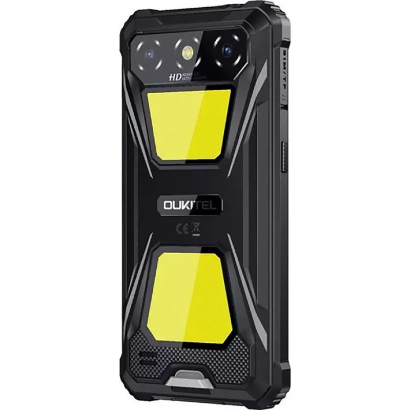 OukiTel G5 -älypuhelin 6 inch näyttö, 4 GB RAM, 128 GB tallennustila, 6300 mAh akku, musta