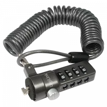 LogiLink NBS004 kaapelilukko musta 1,8 m