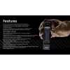 Käsivalaisin Nitecore EDC29 ruostumaton teräskotelo, 2 LEDiä, 15–6500 lm, IP54, USB ladattava
