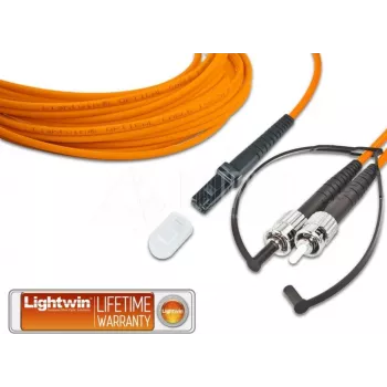 Lightwin korkealaatuinen duplex LWL-patchkaapeli, MM OM2, MTRJ - ST LWL-patchkaapeli (LDP-50 MTRJ-ST 2.0)