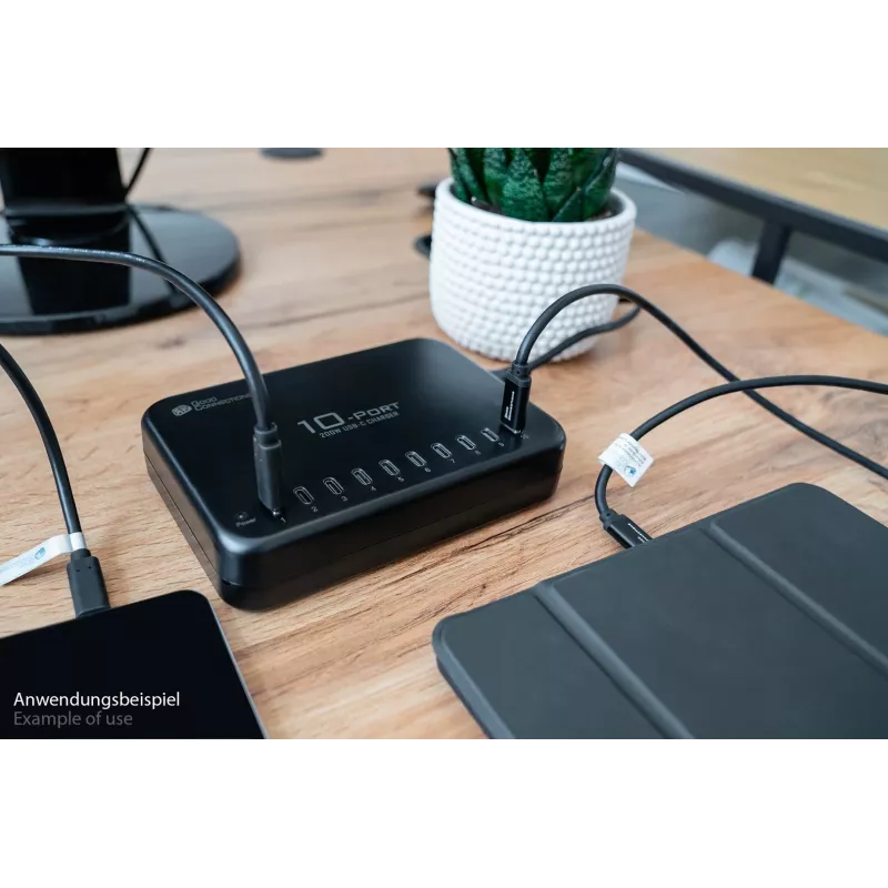 Alcasa PCA-D007S laturi mobiililaitteille tabletti musta AC-pikalataus sisäkäyttöön
