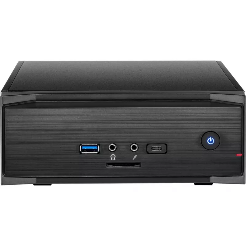 Inter-Tech MW-01 II kotelo Mini-ITX, USB 3.0 (Type-A+C) musta, kortinlukija (88881244)