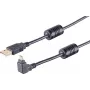 USB-kaapeli S/CONN 13-10002 USB 2.0 1 m musta