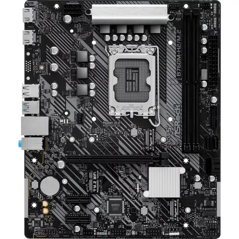 ASRock B760M-H2/M.2 DDR5 LGA1700 Micro-ATX -emolevy
