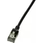 LogiLink ohut U/FTP-verkkokaapeli 3 m Cat6a U/FTP (STP) musta (CQ9063S)