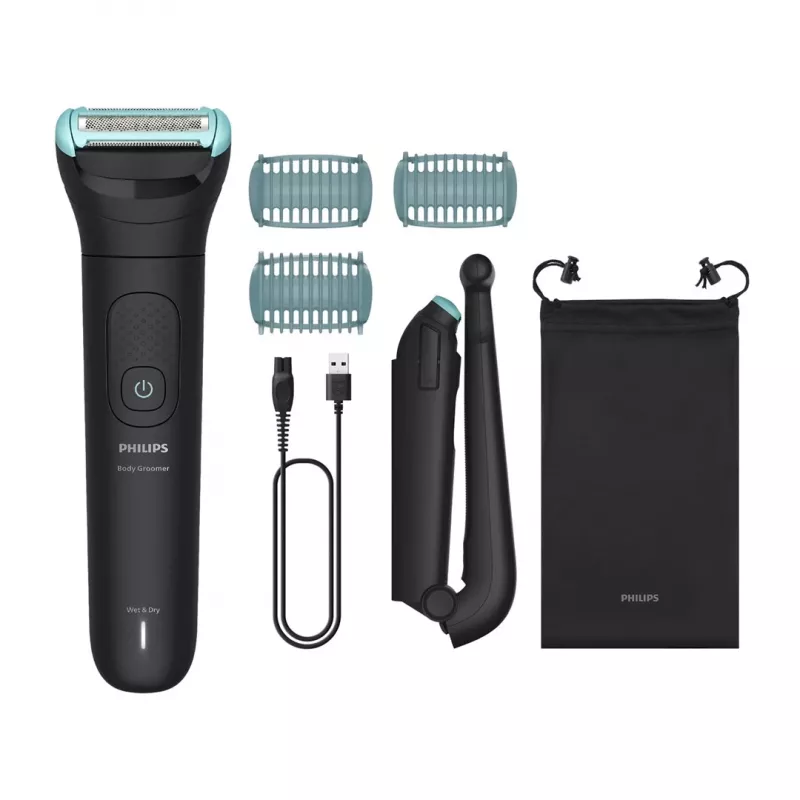 Kehonkarvanleikkuri Philips 5000 Series BG5480/15 — kalvoterä, langaton litiumakku, märkä- ja kuivaleikkaus, musta