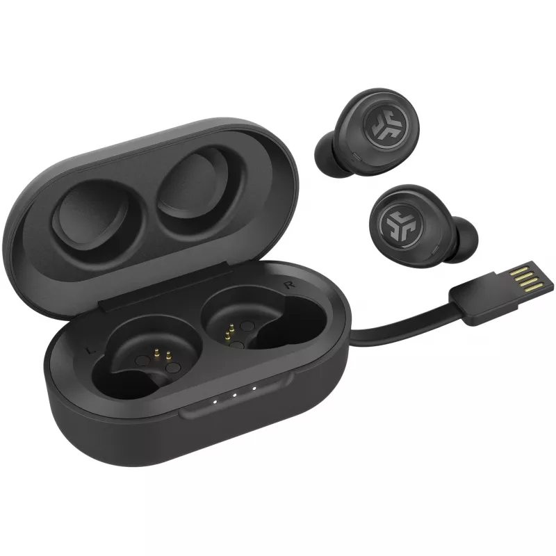 JLab JBuds Air True -kuulokkeet langattomat in-ear USB Type-A Bluetooth musta (IEUEBJBUDSAIRRBLK82)